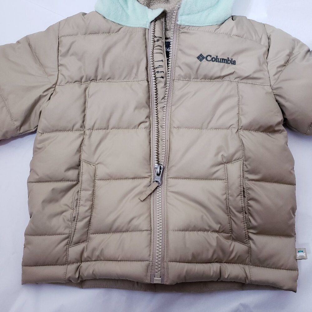 Columbia Stars Wars Mandalorian Toddler Coat Size 3T Omni Heat Baby Yoda Brown - Picture 5 of 14